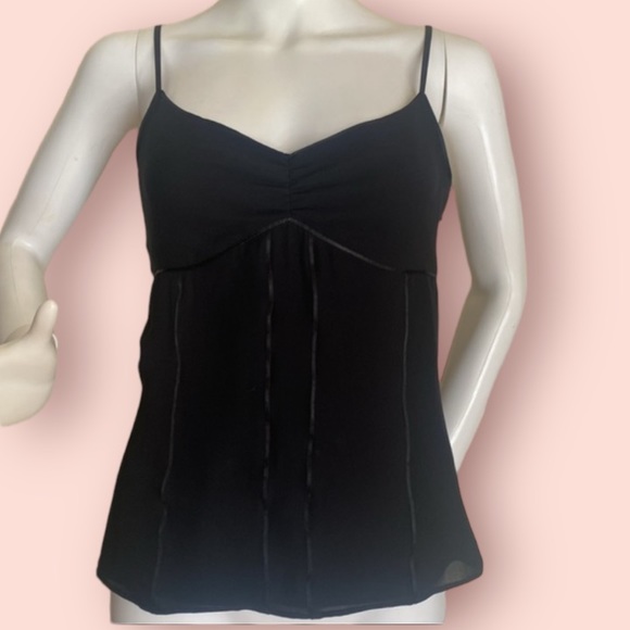 Express Silk Y2K whimsigoth Vtg. Chiffon w/ Satin trim / side Zip / Sm. - Picture 6 of 16